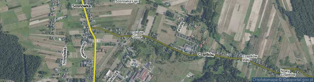 Zdjęcie satelitarne Osiedle Górne os.