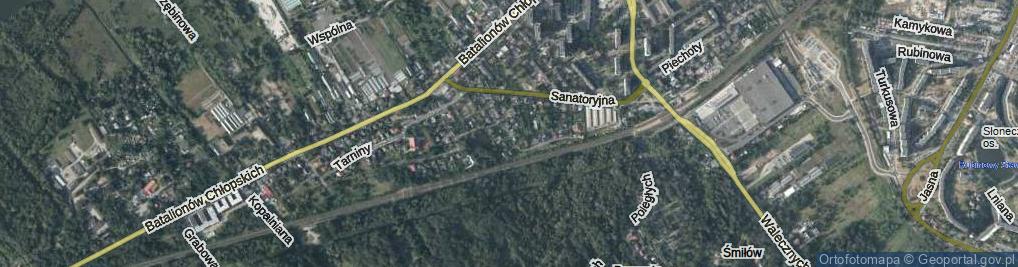 Zdjęcie satelitarne Osiedleńcza ul.