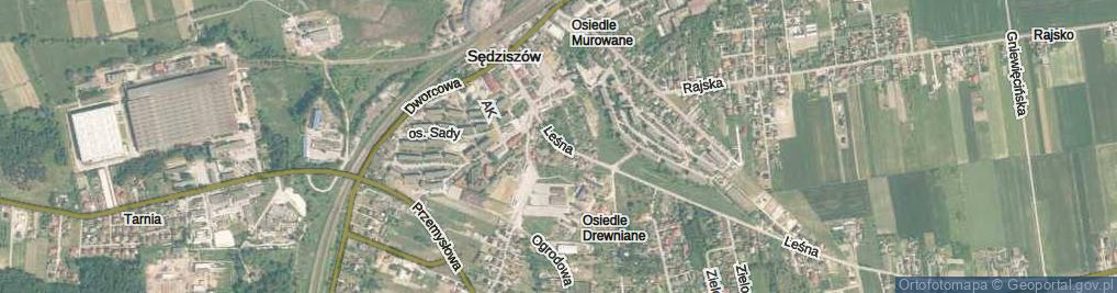 Zdjęcie satelitarne Osiedle Drewniane os.