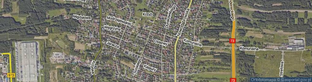 Zdjęcie satelitarne Osterwy Juliusza ul.