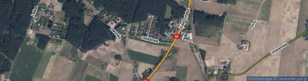 Zdjęcie satelitarne Osiedlowa ul.
