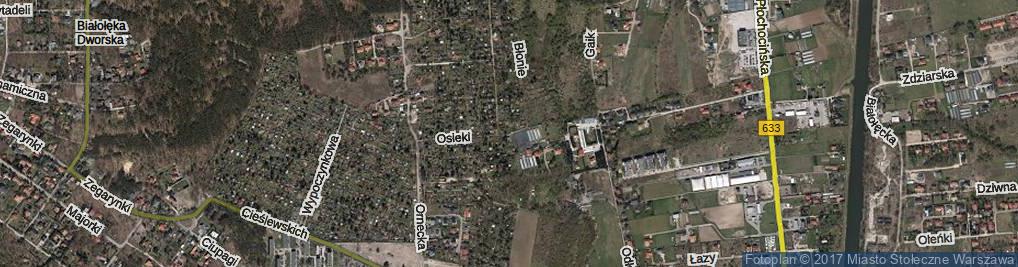 Zdjęcie satelitarne Osieki ul.