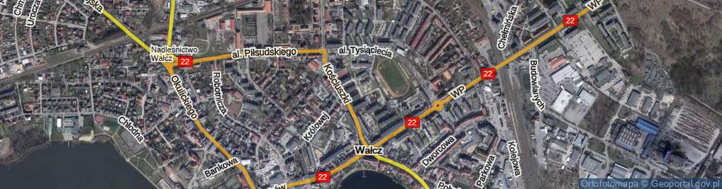 Zdjęcie satelitarne Osiedle Kościuszki Tadeusza, gen. os.