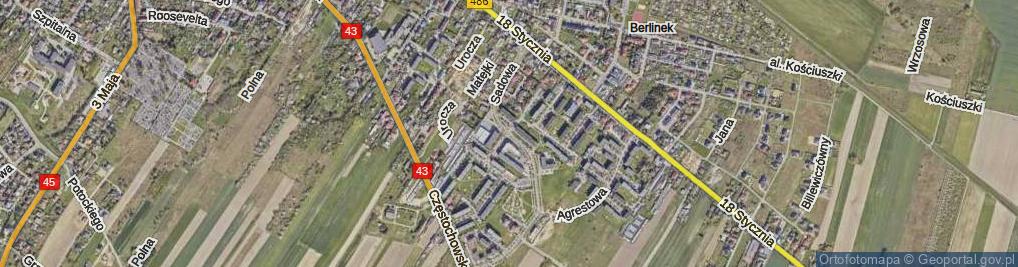 Zdjęcie satelitarne Osiedle Stare Sady os.