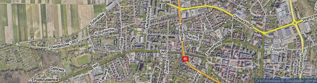 Zdjęcie satelitarne Osiedle Wojska Polskiego os.