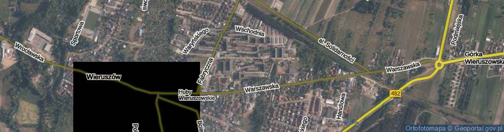 Zdjęcie satelitarne Osiedle Warszawska os.