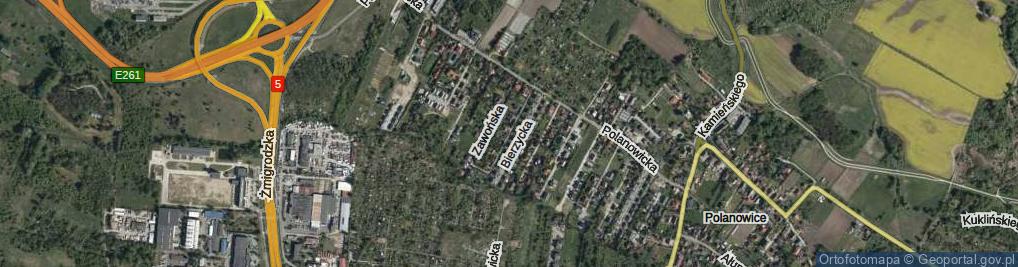 Zdjęcie satelitarne Osolska ul.