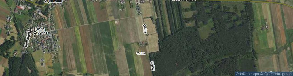 Zdjęcie satelitarne Osiny ul.