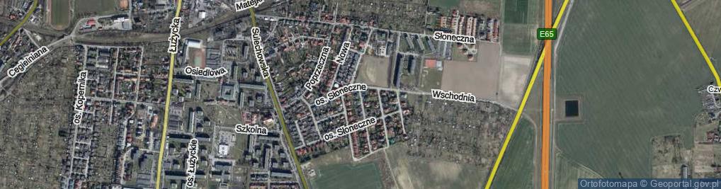 Zdjęcie satelitarne Osiedle Słoneczne os.