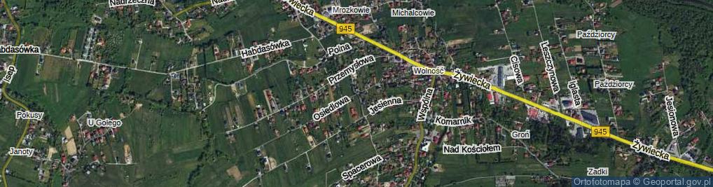 Zdjęcie satelitarne Osiedlowa ul.