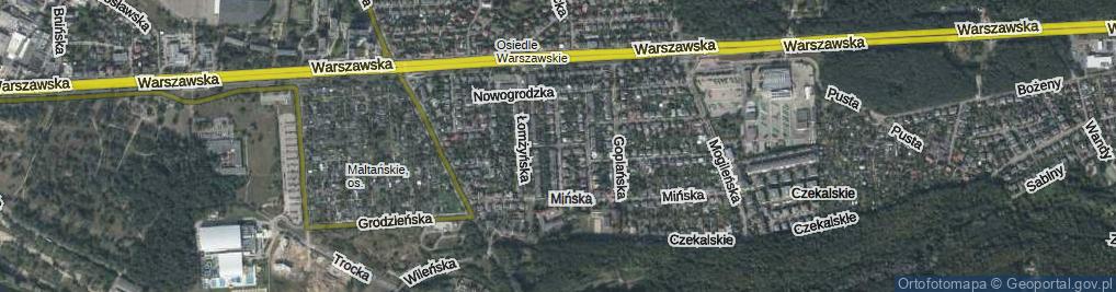 Zdjęcie satelitarne Otwocka ul.