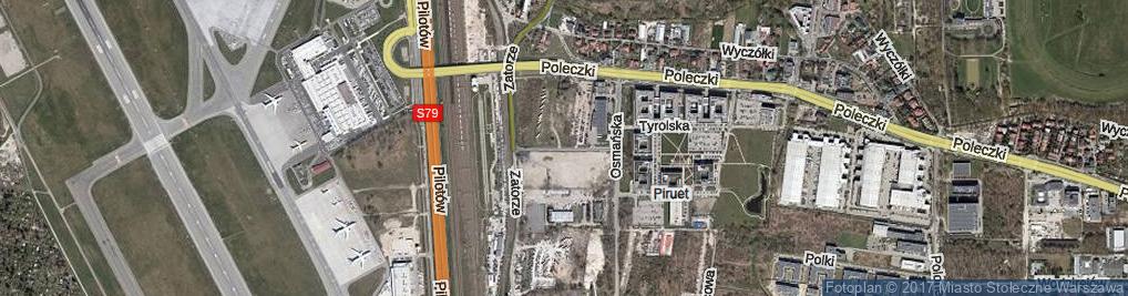 Zdjęcie satelitarne Otomańska ul.