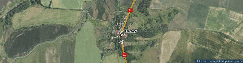 Zdjęcie satelitarne Owczary ul.