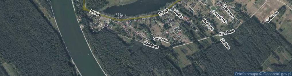 Zdjęcie satelitarne Owocowa ul.