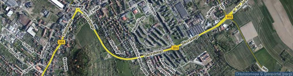 Zdjęcie satelitarne Paderewskiego Ignacego Jana ul.