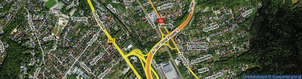 Zdjęcie satelitarne Paproci ul.