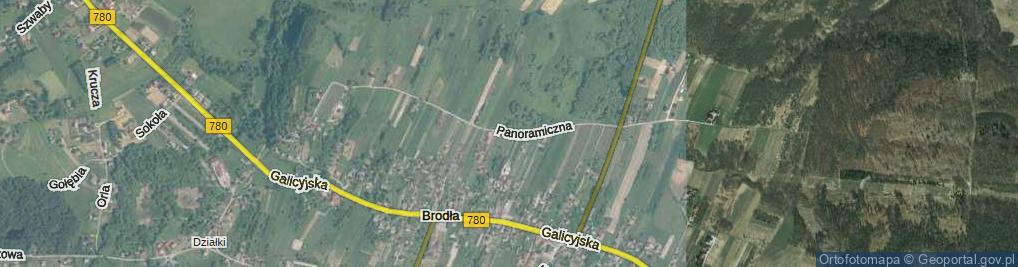 Zdjęcie satelitarne Panoramiczna ul.