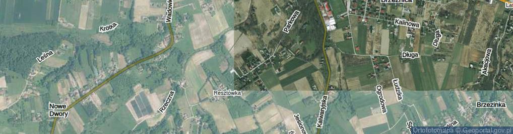 Zdjęcie satelitarne Parkowa ul.