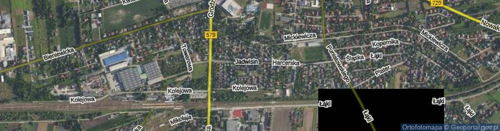 Zdjęcie satelitarne Parkowa ul.