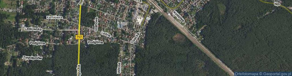 Zdjęcie satelitarne Partyzantów ul.