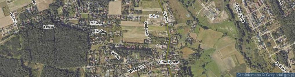 Zdjęcie satelitarne Parkowa ul.