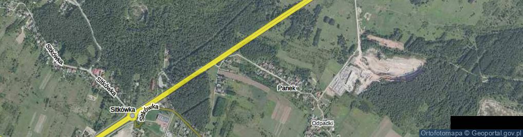 Zdjęcie satelitarne Panek ul.