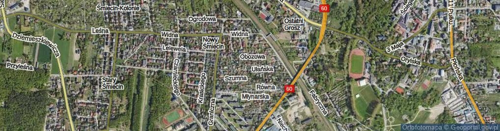 Zdjęcie satelitarne Partyzantów ul.