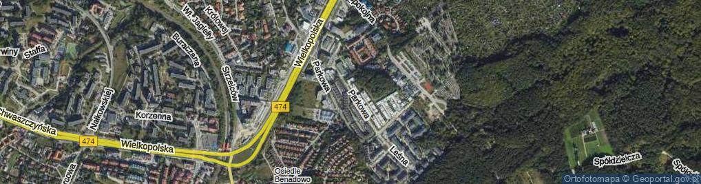 Zdjęcie satelitarne Parkowa ul.