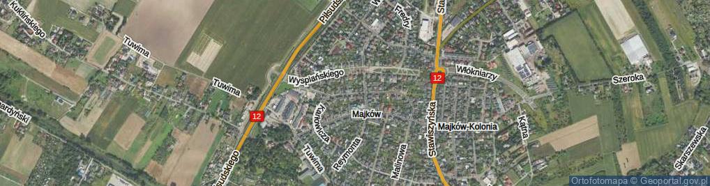 Zdjęcie satelitarne Paderewskiego Ignacego Jana ul.