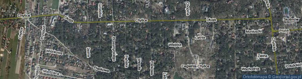 Zdjęcie satelitarne Parkowa ul.