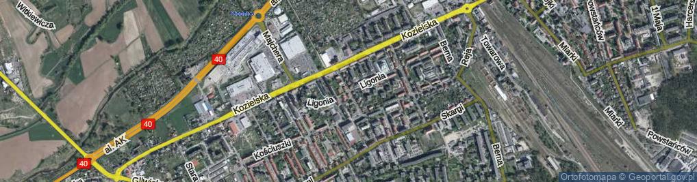 Zdjęcie satelitarne Paderewskiego Ignacego Jana ul.