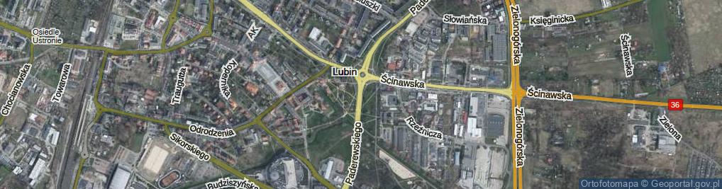 Zdjęcie satelitarne Paderewskiego Ignacego Jana ul.