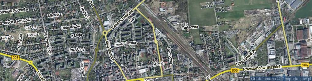 Zdjęcie satelitarne Paderewskiego Ignacego Jana ul.