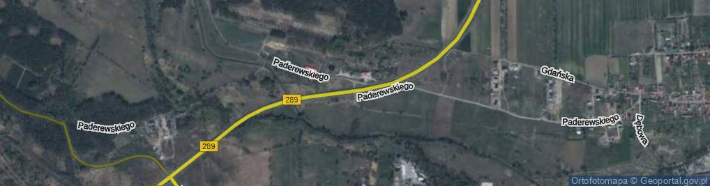 Zdjęcie satelitarne Paderewskiego Ignacego Jana ul.