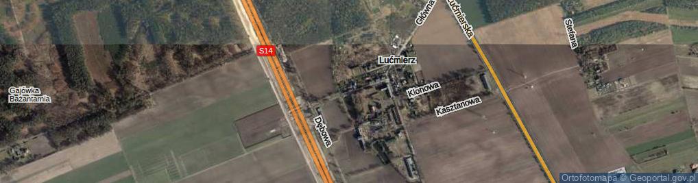 Zdjęcie satelitarne Parkowa ul.