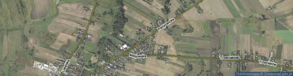 Zdjęcie satelitarne Partyzancka ul.