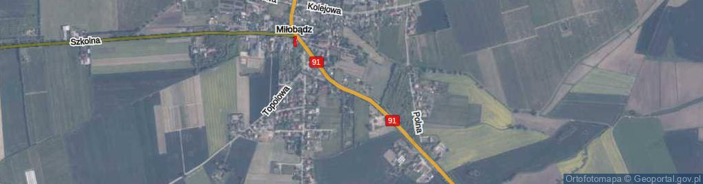 Zdjęcie satelitarne Pamięci Narodowej ul.