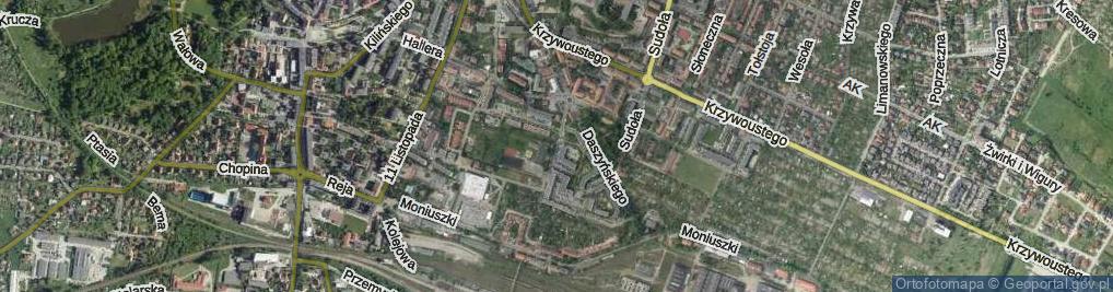 Zdjęcie satelitarne Paderewskiego Ignacego Jana ul.