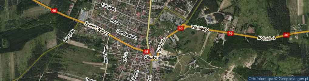 Zdjęcie satelitarne Paderewskiego Ignacego Jana ul.