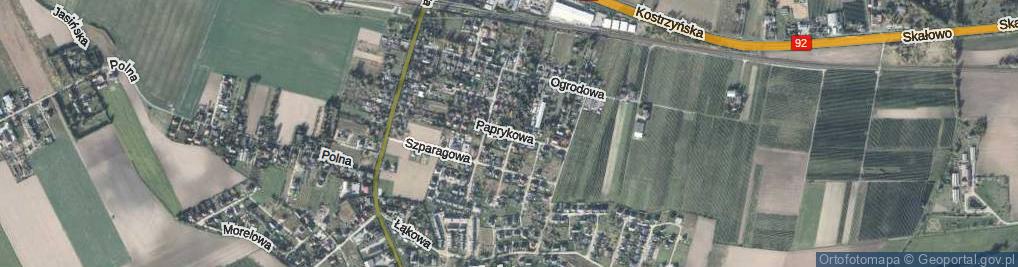 Zdjęcie satelitarne Paprykowa ul.