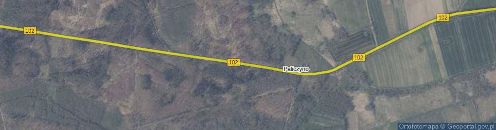 Zdjęcie satelitarne Paliczyno ul.