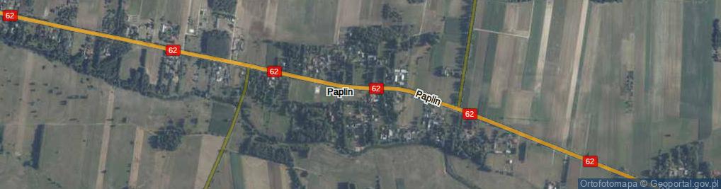 Zdjęcie satelitarne Paplin ul.