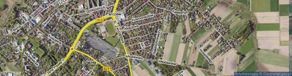 Zdjęcie satelitarne Partyzantów ul.