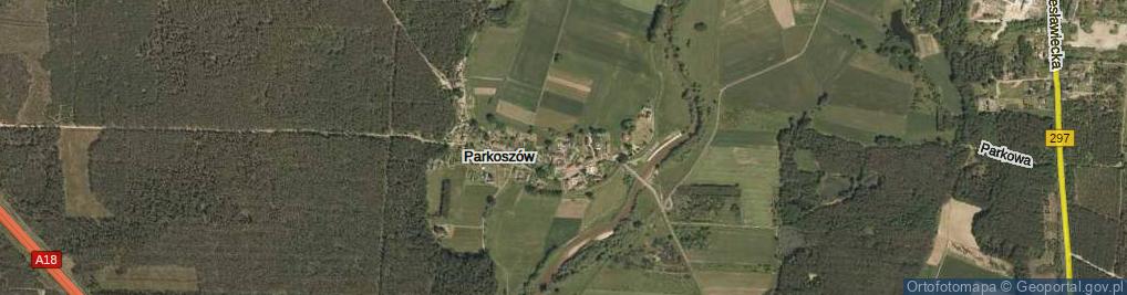 Zdjęcie satelitarne Parkoszów ul.