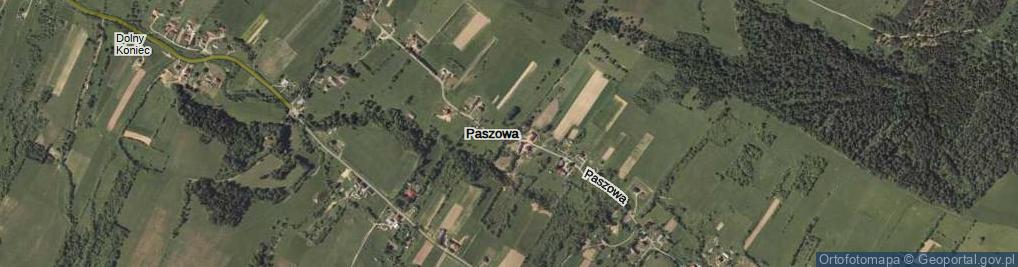 Zdjęcie satelitarne Paszowa ul.