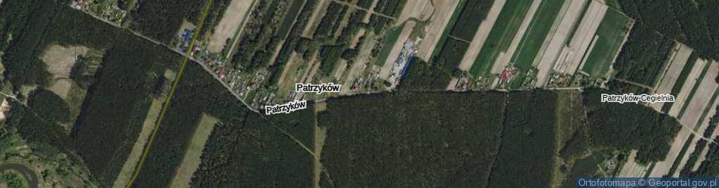 Zdjęcie satelitarne Patrzyków ul.