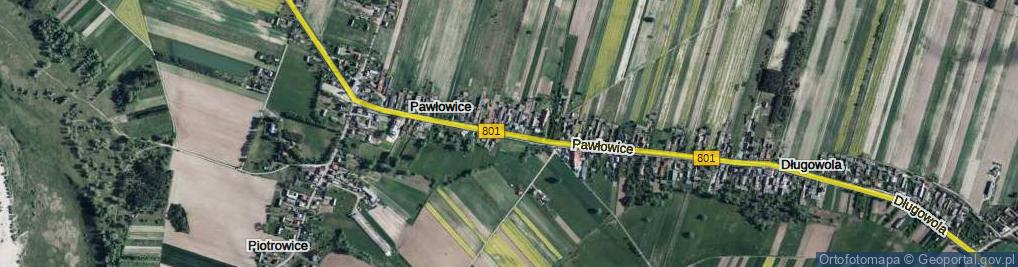 Zdjęcie satelitarne Pawłowice ul.
