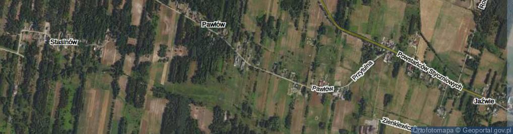 Zdjęcie satelitarne Pawłów ul.