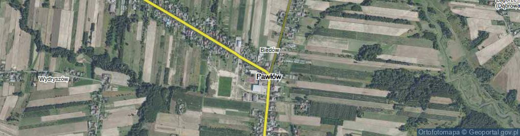 Zdjęcie satelitarne Pawłów ul.