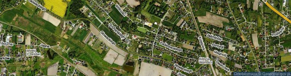 Zdjęcie satelitarne Paderewskiego Ignacego Jana ul.